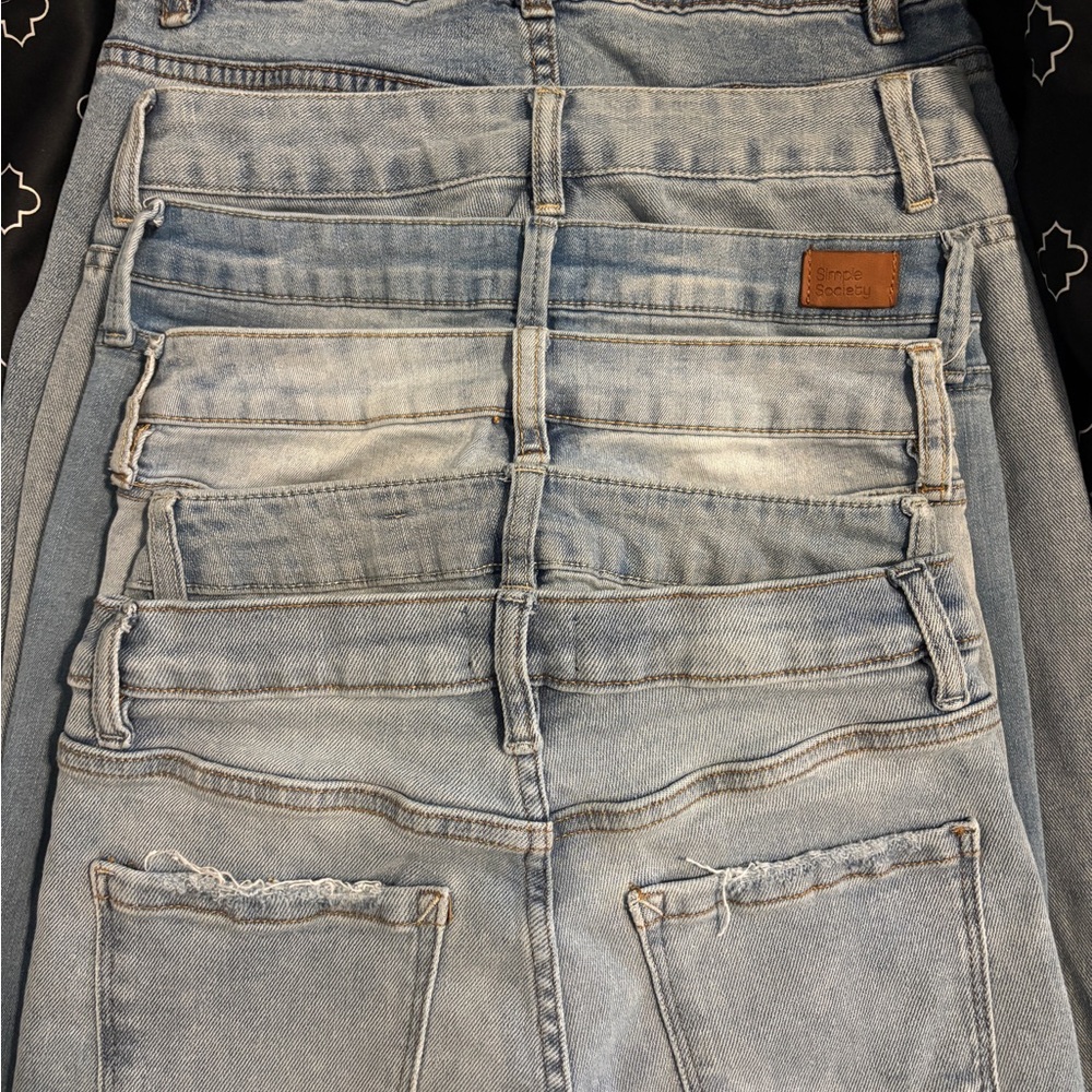 7 pairs of Blue Jeans from Target/Ross